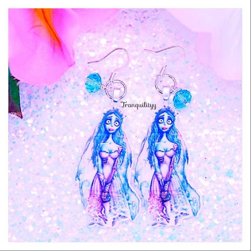 Corpse Bride Ohrringe//Emily Acryl Ohrringe//Kristallohrringe//Laser Cut Ohrringe//925Er Silber Haken//Von Calmityy Corpse Bride Ohrringe//Emily Acryl Ohrringe//Kristallohrringe//Laser Cut Ohrringe//925Er Silber Haken//Von Calmityy von tranquilityy