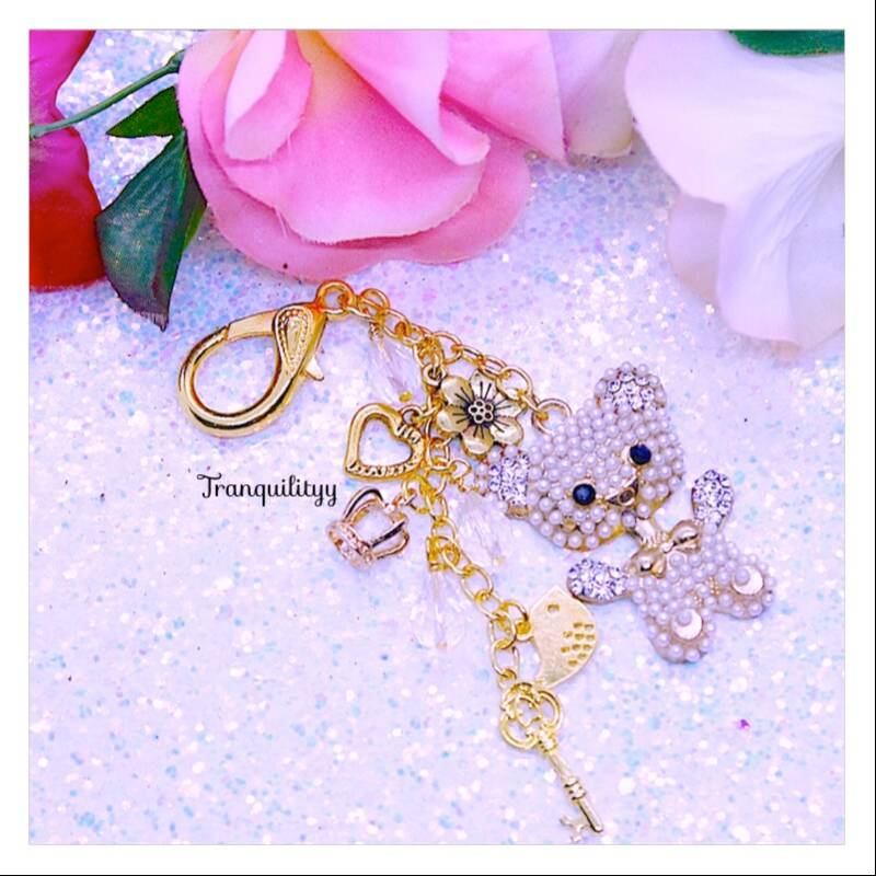 Gold Bär Planer Charm Handgemachter Kristall Bead Journal Charm von tranquilityy