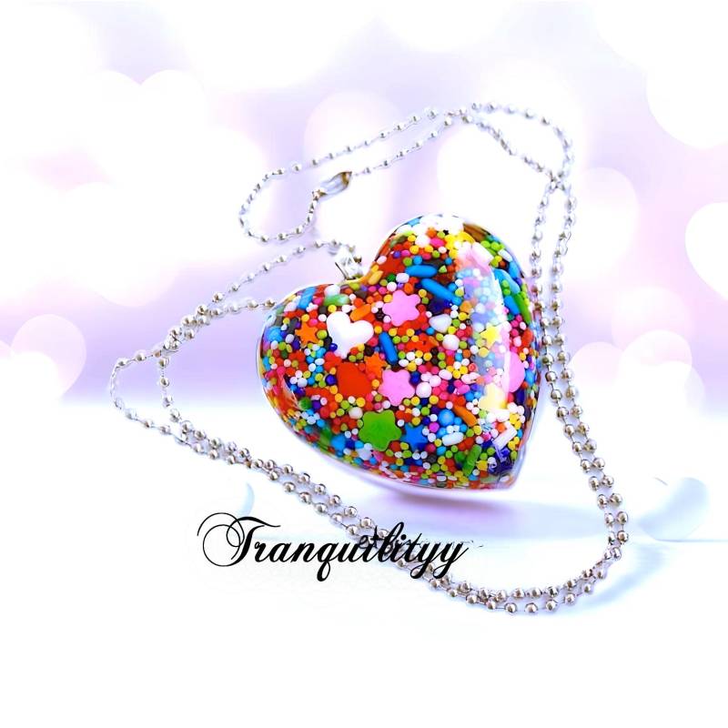 Herz Anhänger Jumbo Anhänger, Kawaii Schmuck, Resin Anhänger Herz Anhänger Jumbo Anhänger, Kawaii Schmuck, Resin Anhänger von tranquilityy