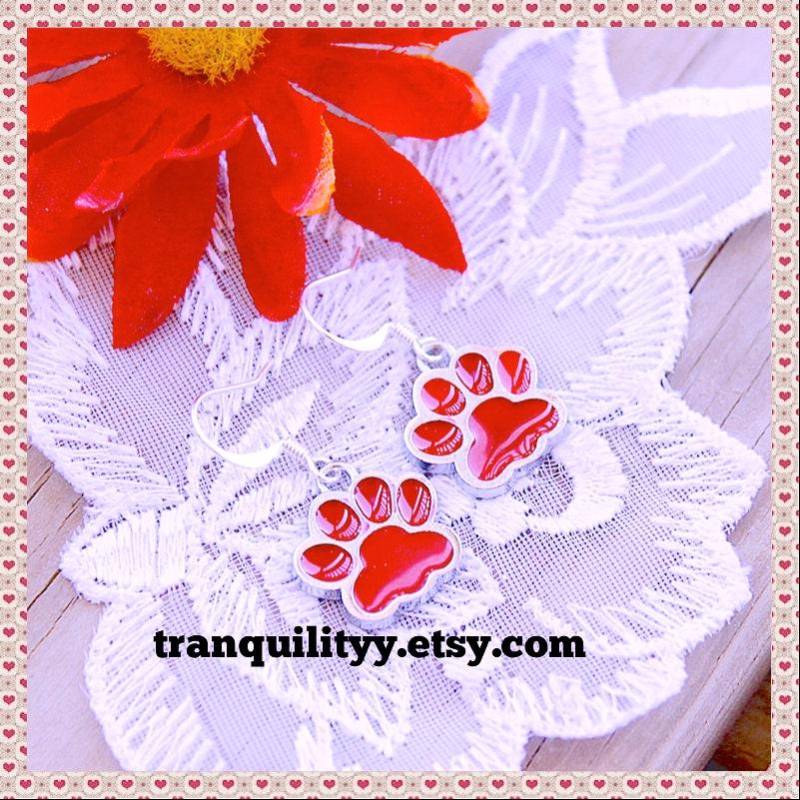 Hundepfote Ohrringe/The Pet Paw Project/Doggie Charm Baumeln Ohrringe/Von Tranquilityy Hundepfote Ohrringe/The Pet Paw Project/Doggie Charm Baumeln Ohrringe/Von Tranquilityy von tranquilityy