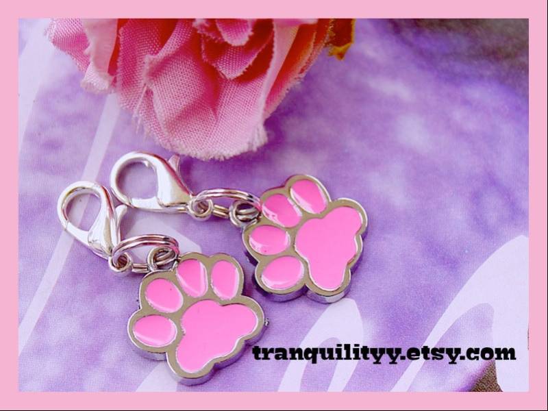 Hundepfote Zipper Pull Hundeanhänger, Taschenbaumler von tranquilityy
