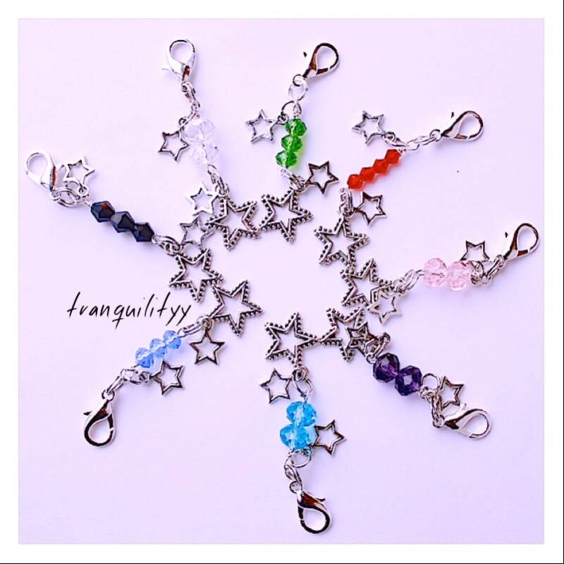 Kristall Stern Anhänger Für Planer Handgemachter Taschen von tranquilityy