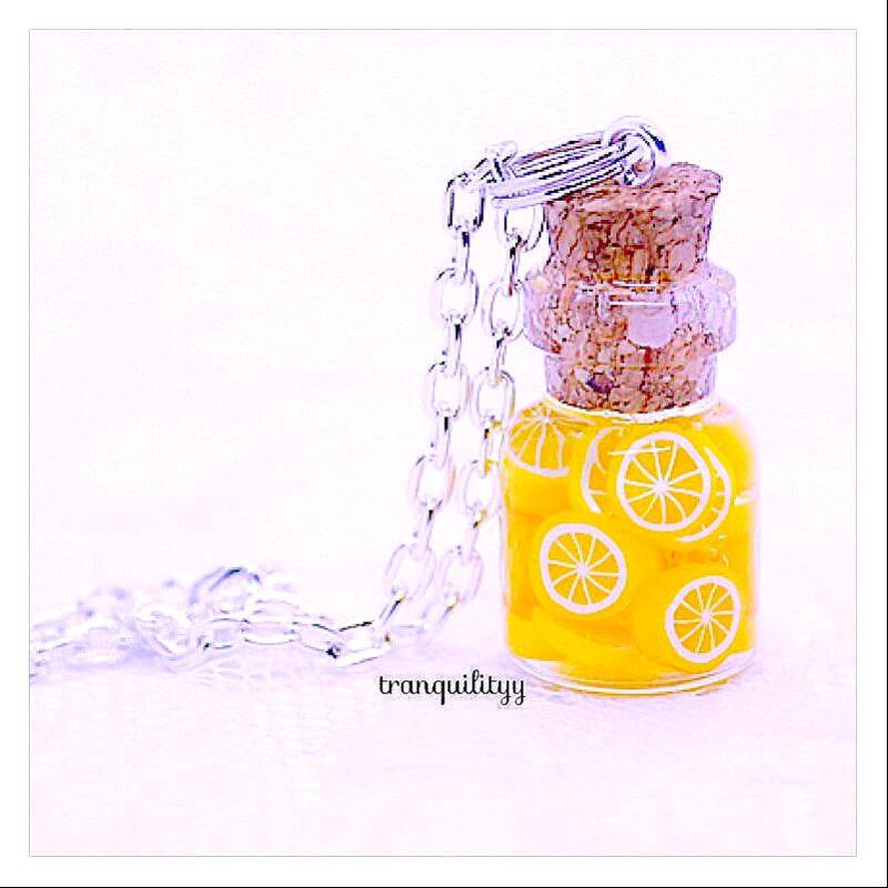Limonaden Flasche Halskette/Zitronen Anhänger Zitronenscheiben Ohrringe 925 Silber Haken Polymer Clay Erstellt Von Von'dez Limonaden Flasche Halskette/Zitronen Anhänger Zitronenscheiben Ohrringe 925 Silber Haken Polymer Clay Erstellt Von Von'dez von tranquilityy