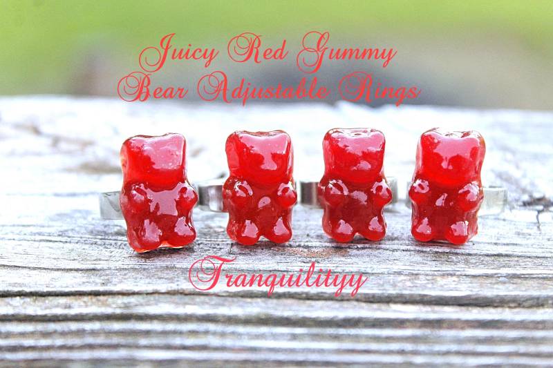 Rubin Rot Gummibärchen Ring von tranquilityy