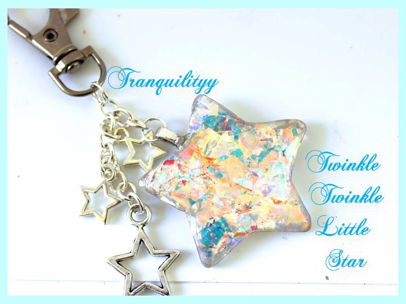 Schillernder Stern Anhänger Als Clip Harz Glitzer Charm von tranquilityy