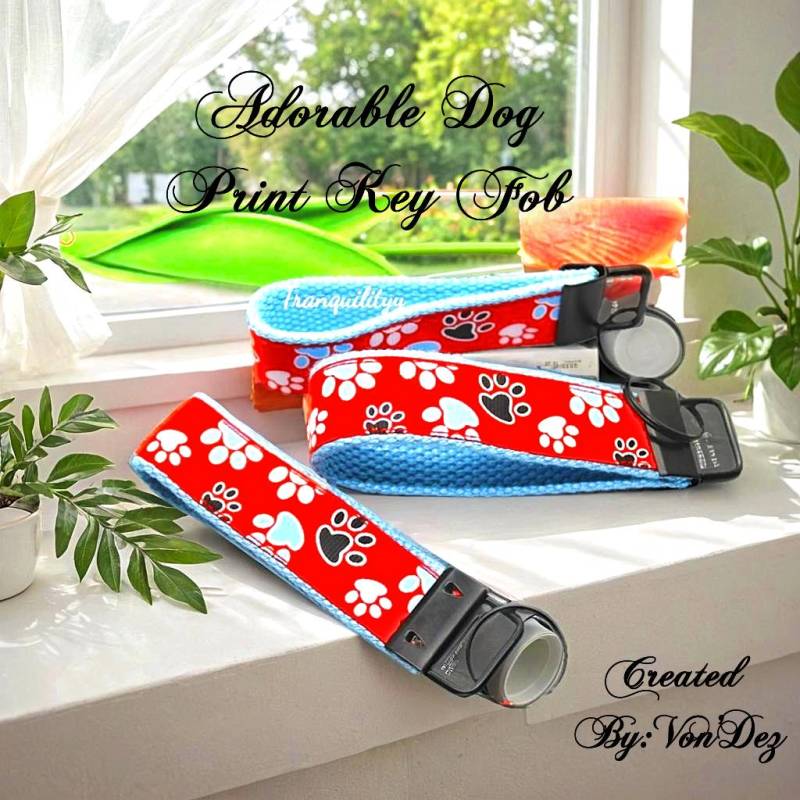 Schlüsselanhänger Hund Pfote Satin Tier Schlüsselanhänger Hund Pfote Satin Tier von tranquilityy