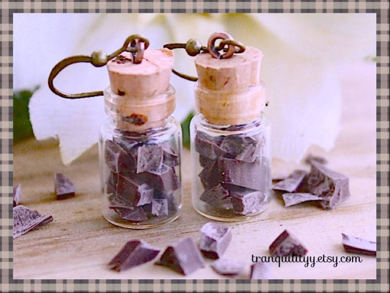 Schokoladen Chips Ohrringe Kawaii Essen Schmuck, Bäcker Geschenk Schokoladen Chips Ohrringe Kawaii Essen Schmuck, Bäcker Geschenk von tranquilityy