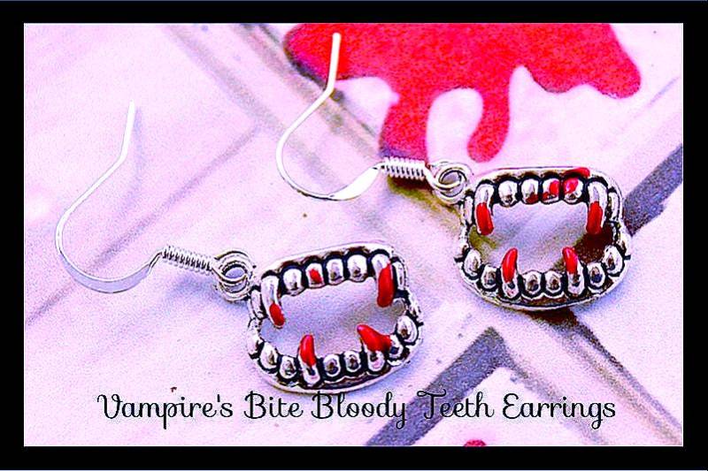 Vampirzähne Ohrringe/ Blutige Zähne Halloween/ Alternative 925Er Silber Ohrhaken/ Erstellt Von Von'dez/ Tranquilityy Vampirzähne Ohrringe/ Blutige Zähne Halloween/ Alternative 925Er Silber Ohrhaken/ Erstellt Von Von'dez/ Tranquilityy von tranquilityy