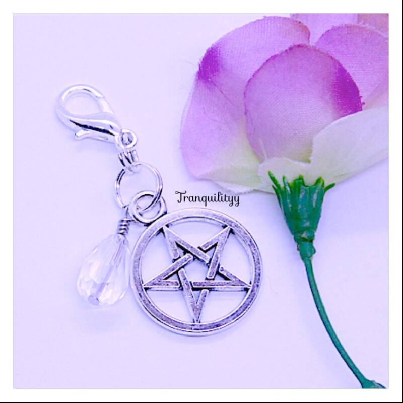 stern Pentagramm Planer Charm Clip Kristall Auto Anhänger von tranquilityy