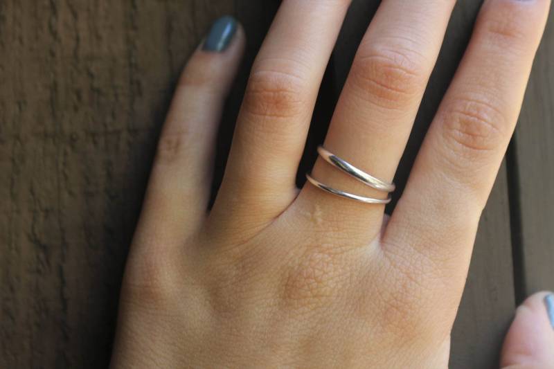 Sterling Silber Stapelringe, Einfache Ring, Unisex Ringe, Band von trapdoorsandtrinkets