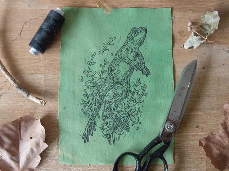 Agile Frog Aufnäher von trashedy