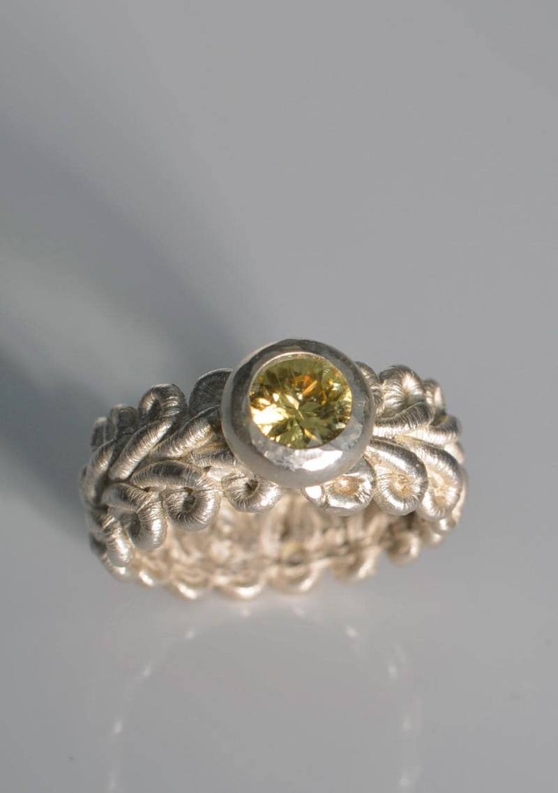 Omi Spitzenring Mit Natürlichem Zirkon Gr. 54, 5 von traumring