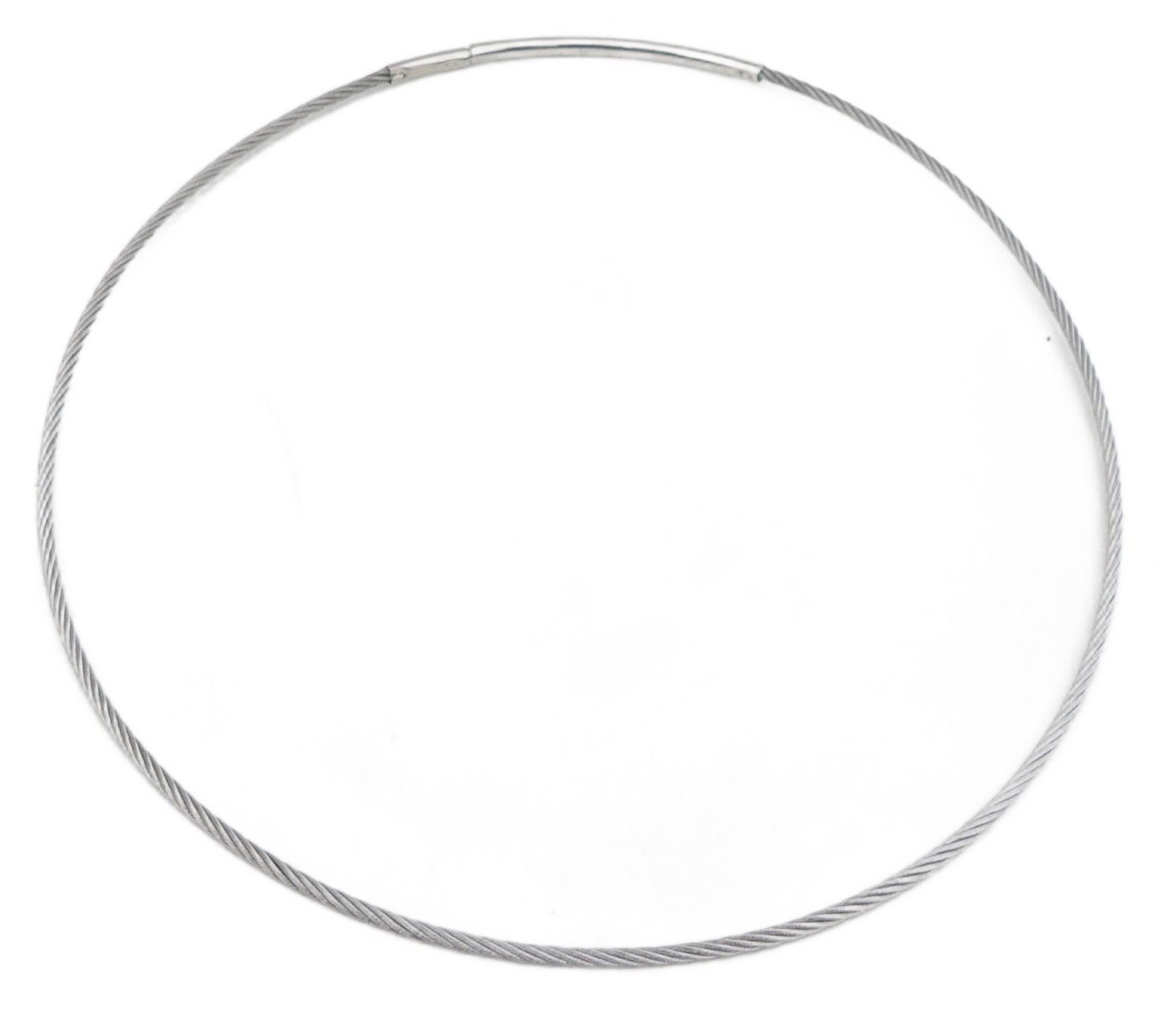 traumschmuck Halsreif 1000 Halsreif Edelstahl 2mm Ø Steckverschluss silberfarben von traumschmuck