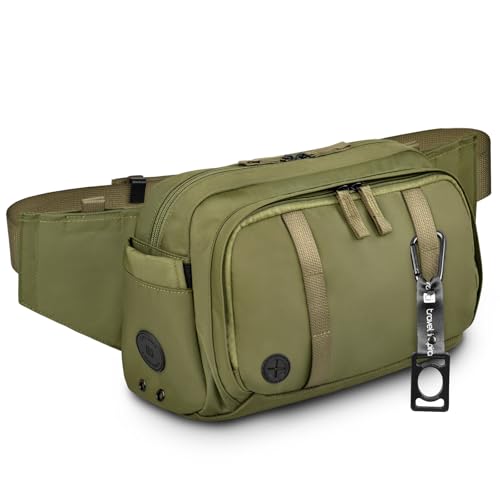 travel inspira Hüfttasche für Damen und Herren, Hüfttasche mit verstellbarem Gurt für Outdoor, Armeegrün, Grün (Army Green), Standard, Casual von travel inspira