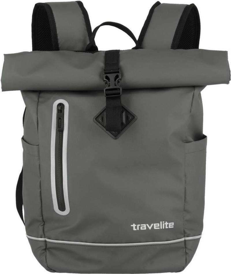 travelite Freizeitrucksack BASICS Roll-Up Rucksack Plane, Wanderrucksack Reiserucksack Streetpack Arbeitsrucksack von travelite