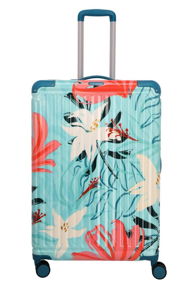travelite Handgepäckkoffer Travelite CRUISE L Türkise Lilie 4w Trolley von travelite