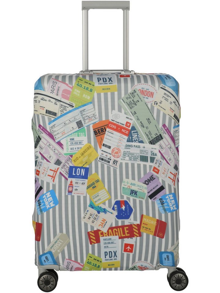 travelite Koffer 000316-97, Travelite Kofferüberzug ACCESSOIRES M Tickets 000316-97 von travelite