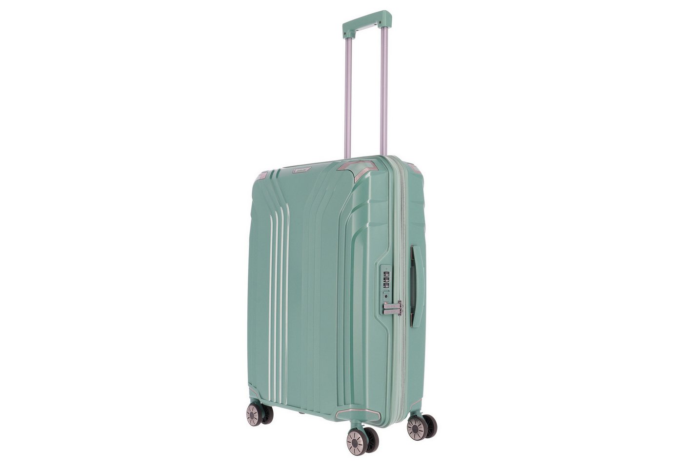 travelite Koffer Travelite 4-Rad Trolley M erw. Elvaa seegrün, 4 Rollen Rollen von travelite