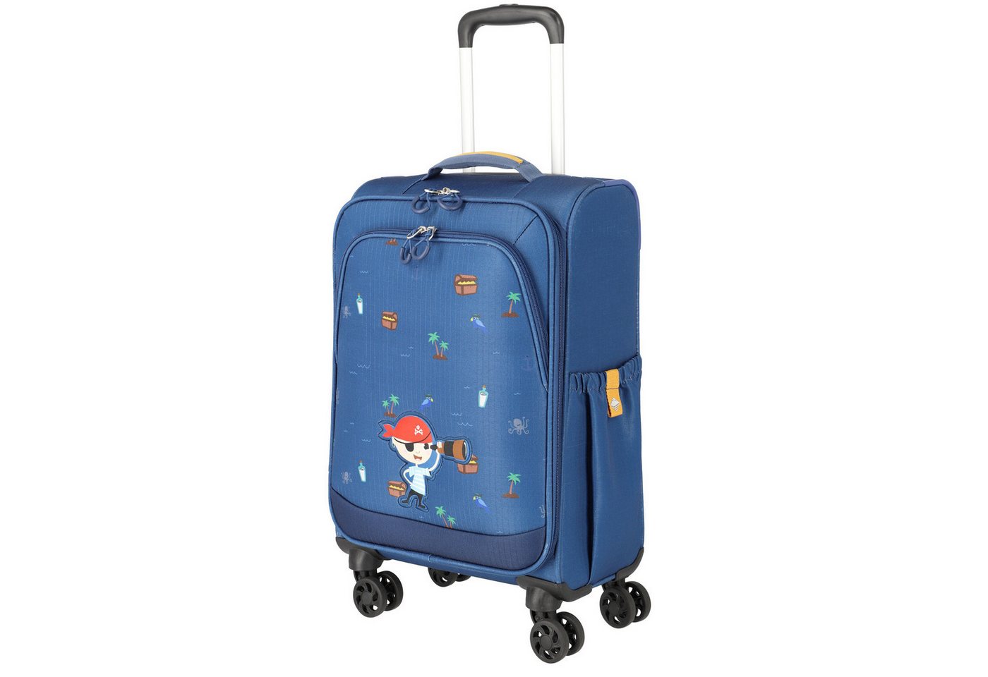 travelite Koffer Travelite Kindertrolley 4 Rollen Minimover Pirat, 4 Rollen Rollen von travelite