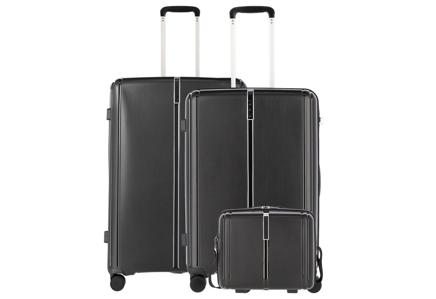 travelite Kofferset Vaka - Trolley Set L&M + Beautycase 3tlg., 4 Rollen Rollen, (1 tlg) von travelite