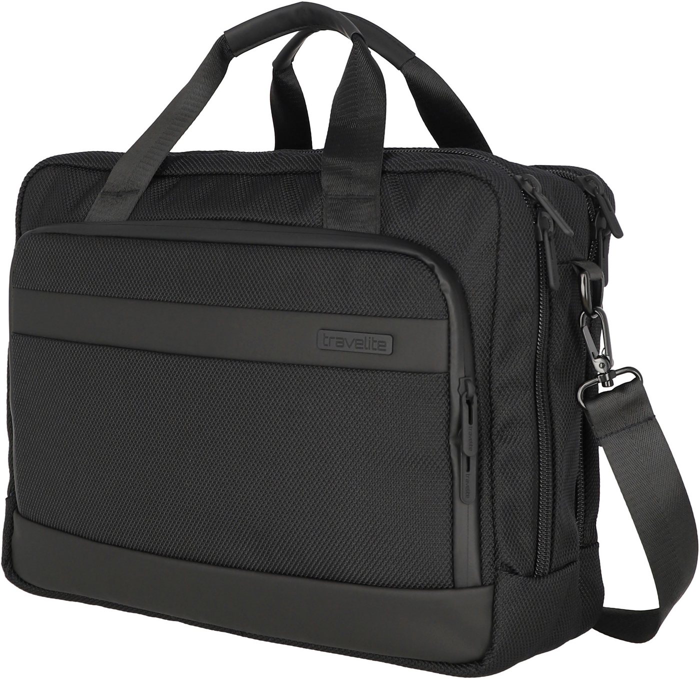 travelite Laptoptasche Meet, Arbeitstasche mit 15,6-Zoll Laptopfach und Trolley-Aufsteck-System von travelite