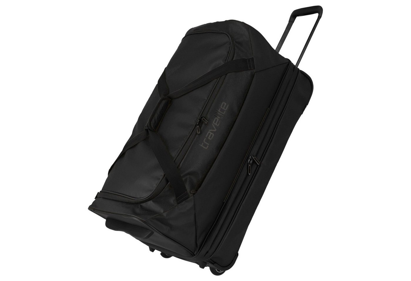 travelite Reisetasche Basics - Rollenreisetasche Plane 98/119L 70 cm erw. (black) von travelite