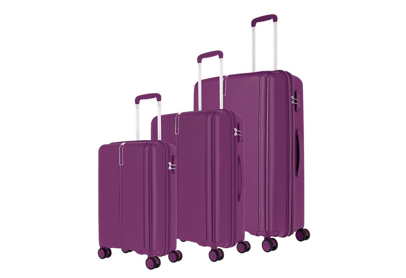 travelite Trolley Vaka 3er Set Polypropylen Hartschalen Trolley Koffer L+M+S von travelite