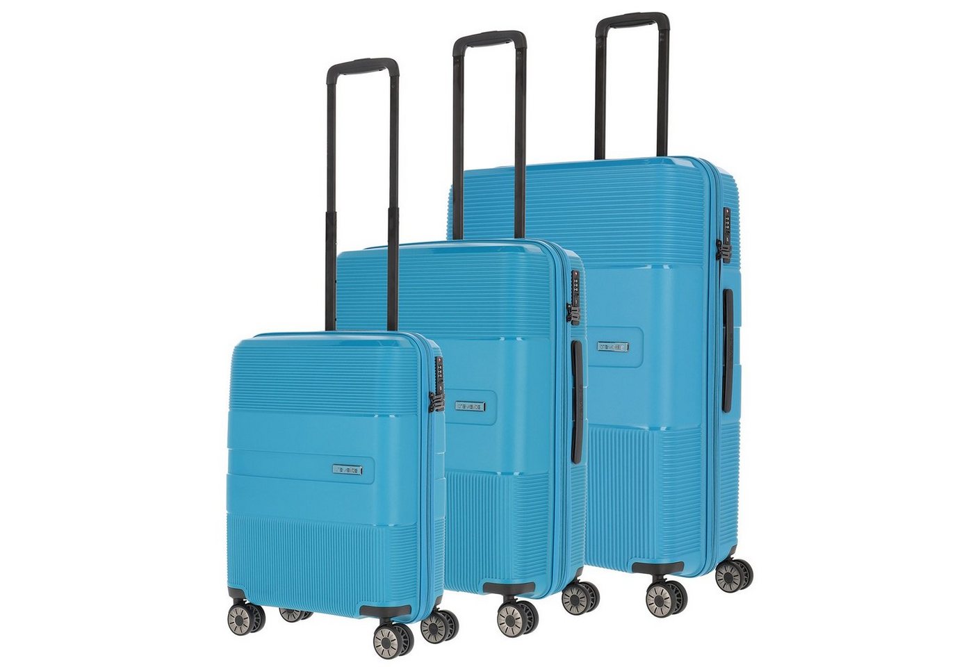 travelite Trolley Waal 3er Set Polypropylen Hartschalen Trolley Koffer L+M+S von travelite