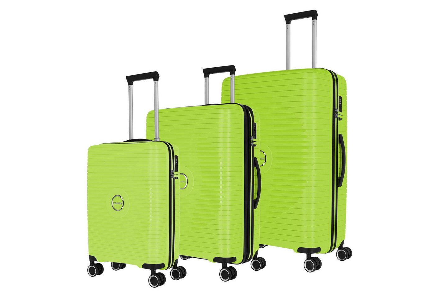 travelite Trolleyset Orbita, 4 Rollen, (3-teilig, 3 tlg), Polypropylen von travelite