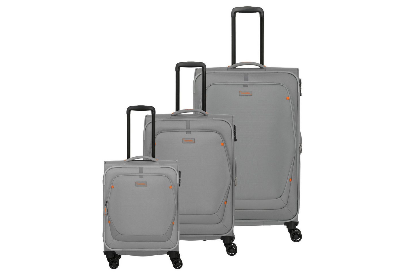 travelite Trolleyset Umbria, 4 Rollen, (3-teilig, 3 tlg), Polyester von travelite