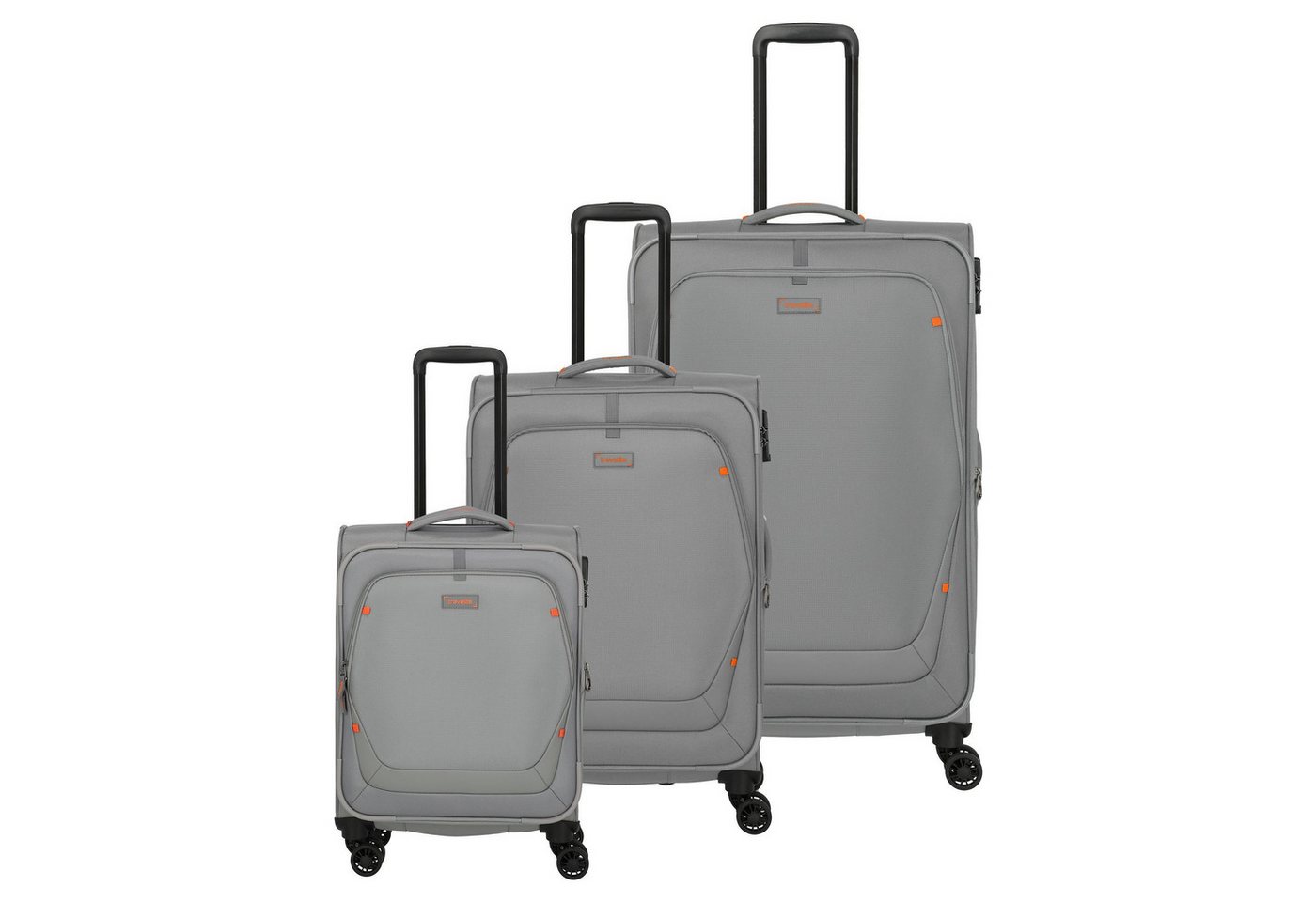 travelite Trolleyset Umbria, 4 Rollen, (3-teilig, 3 tlg), Polyester von travelite