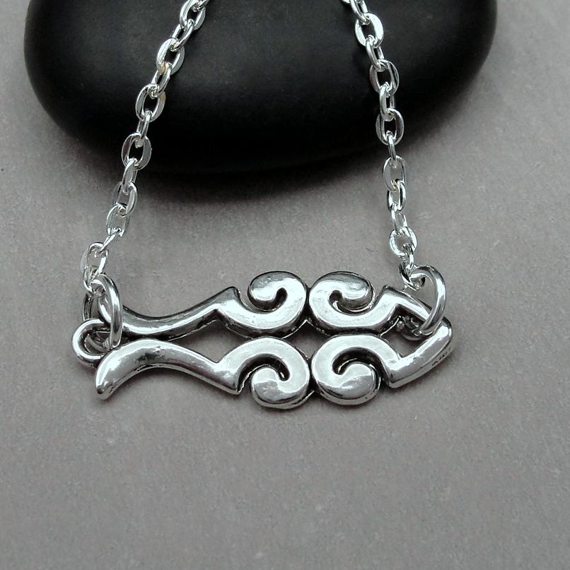 Silber Christian Ichthus Fisch Halskette, Jesus Charm, Religiöse Ichthys Religiöses Geschenk von treasuredcharms