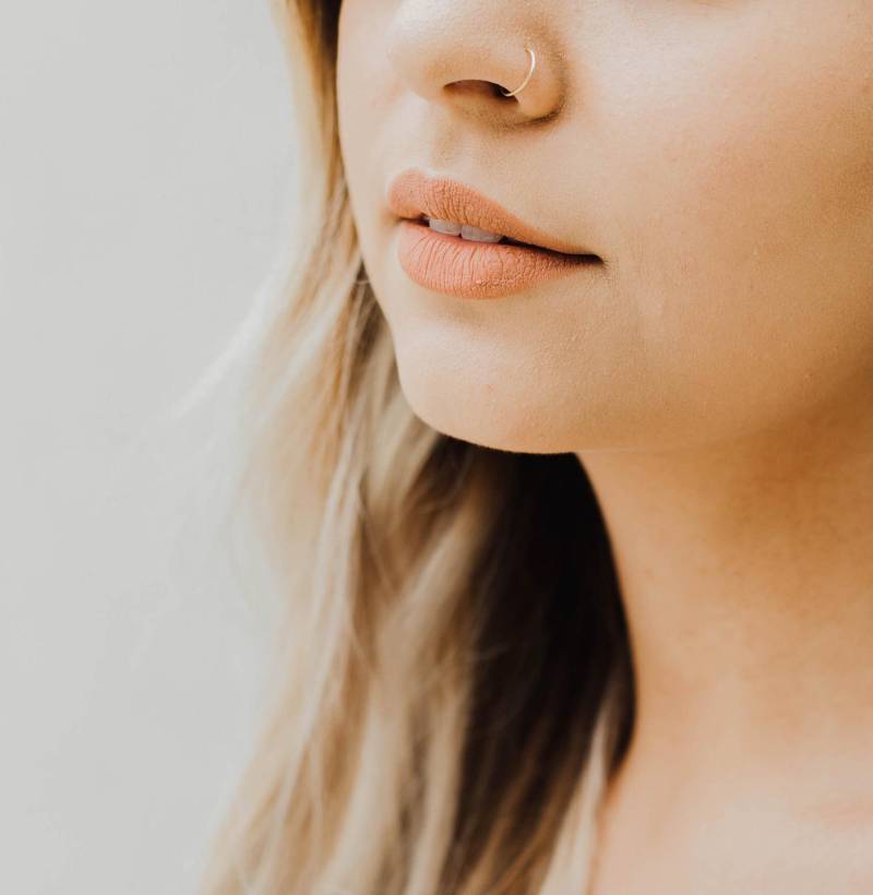 22 Gauge Rose Gold Filled Nasen Hoop Dünner Piercing Ring von treasureimports
