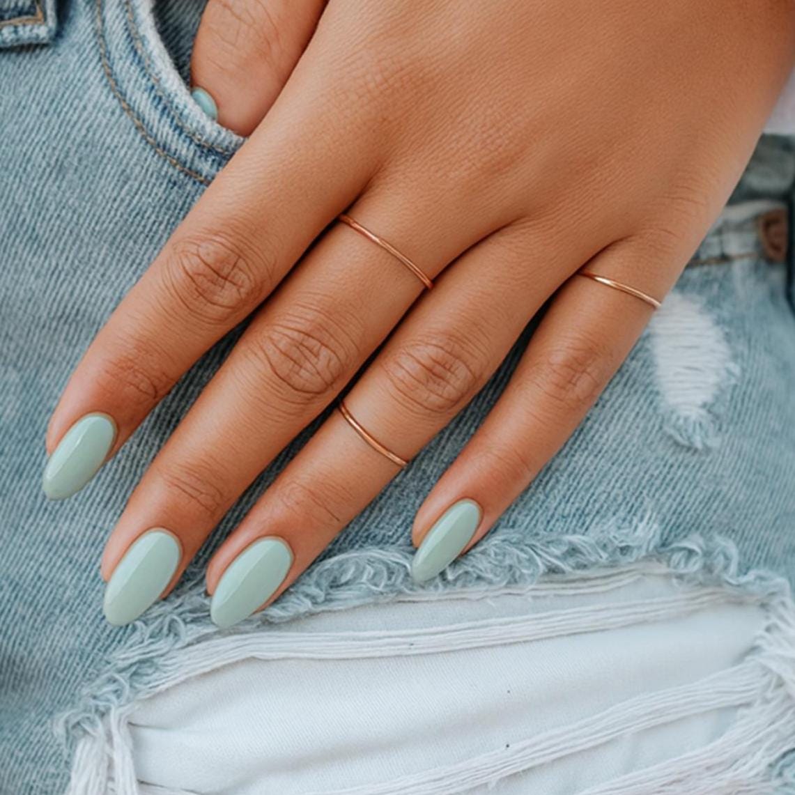 Dünner Goldring - Stapelringe, Knuckle Ring Gold Glänzende Bands Stapelringe Midi Goldschmuck Drahtring Goldzubehör von treasureimports