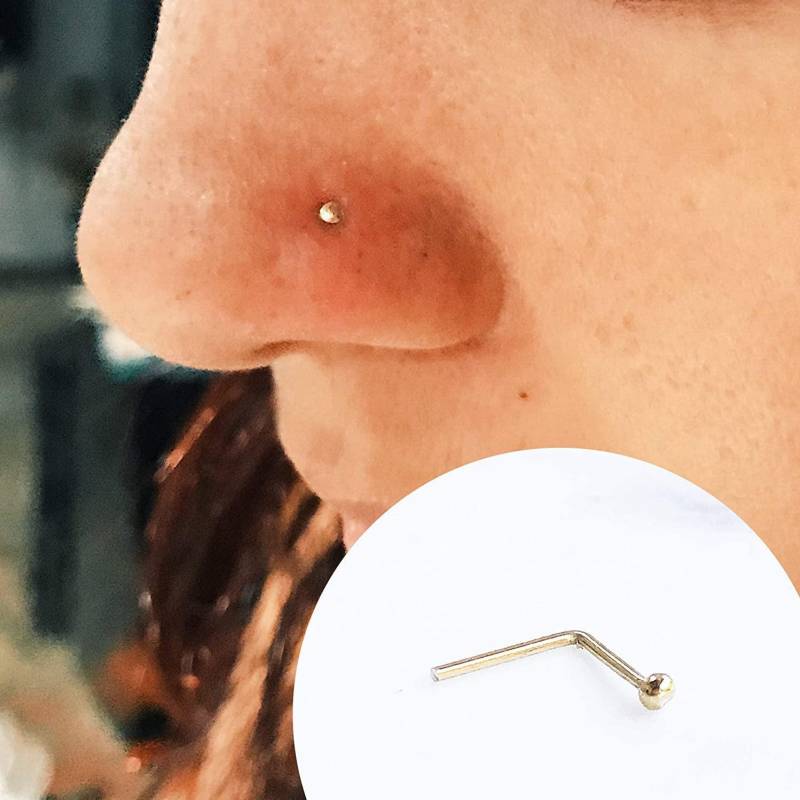 Rosegold Kleine 1 Mm Nase Piercing Stud - Rose Gold Ring Flat Dot Nasenring 24 Gauge Tiny Nose Rosegold Kleine 1 Mm Nase Piercing Stud - Rose Gold Ring Flat Dot Nasenring 24 Gauge Tiny Nose von treasureimports