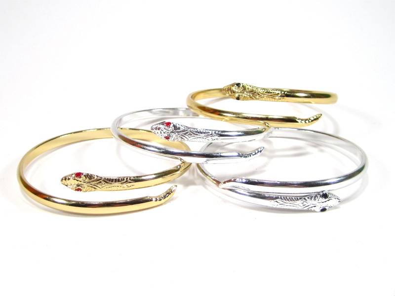 Dezenter Schlangen Armreif Gold Oder Silber Ca. 1, 5 cm Hoch Größen Verstellbar von treasuresofsoho