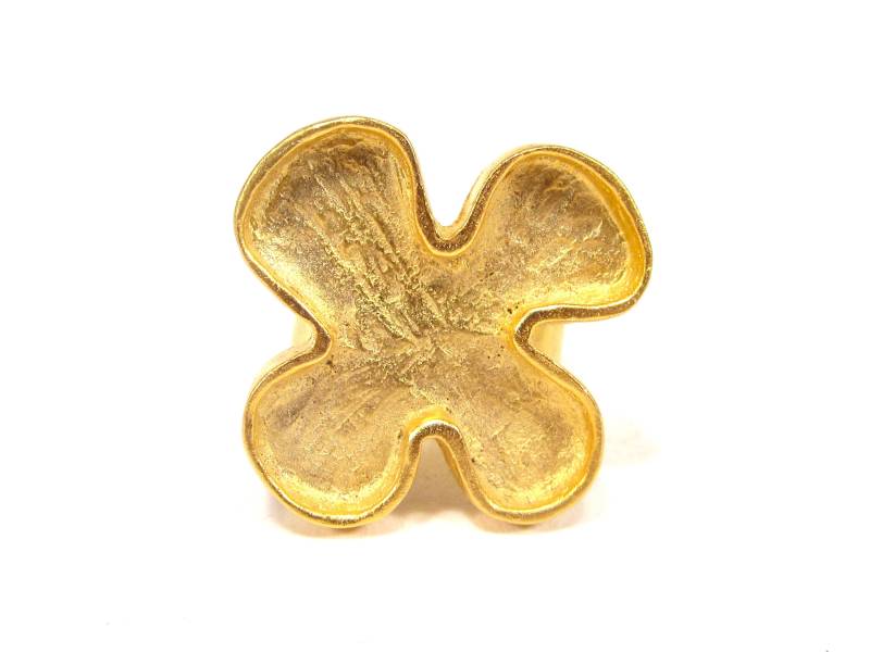 Goldener Blumen Ring Soho Vintage 1996 Made in Cologne Goldener Blumen Ring Soho Vintage 1996 Made in Cologne von treasuresofsoho