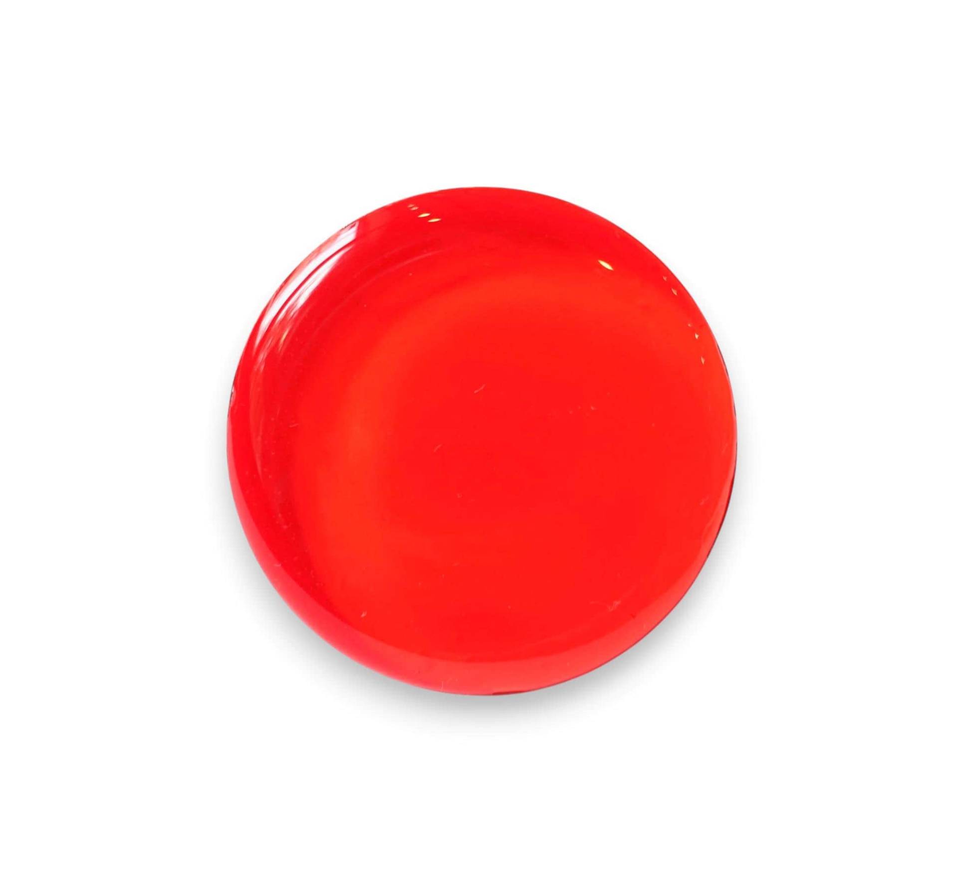 Großer Neon Statement Ring Rot Orange Fluroszierend Space Handmade in Germany von treasuresofsoho