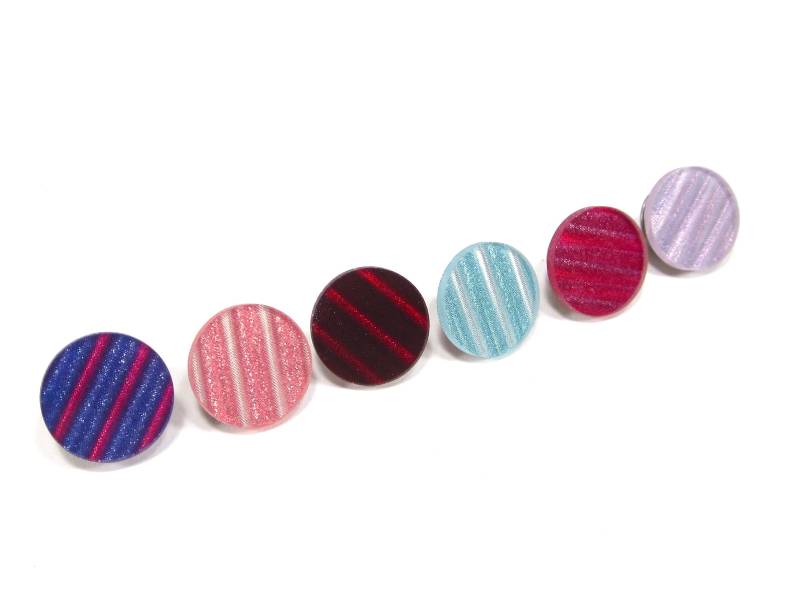 Hologramm Kreis Brosche 80Er Jahre Streifenmuster 1, 8 cm The Dz Company New York von treasuresofsoho