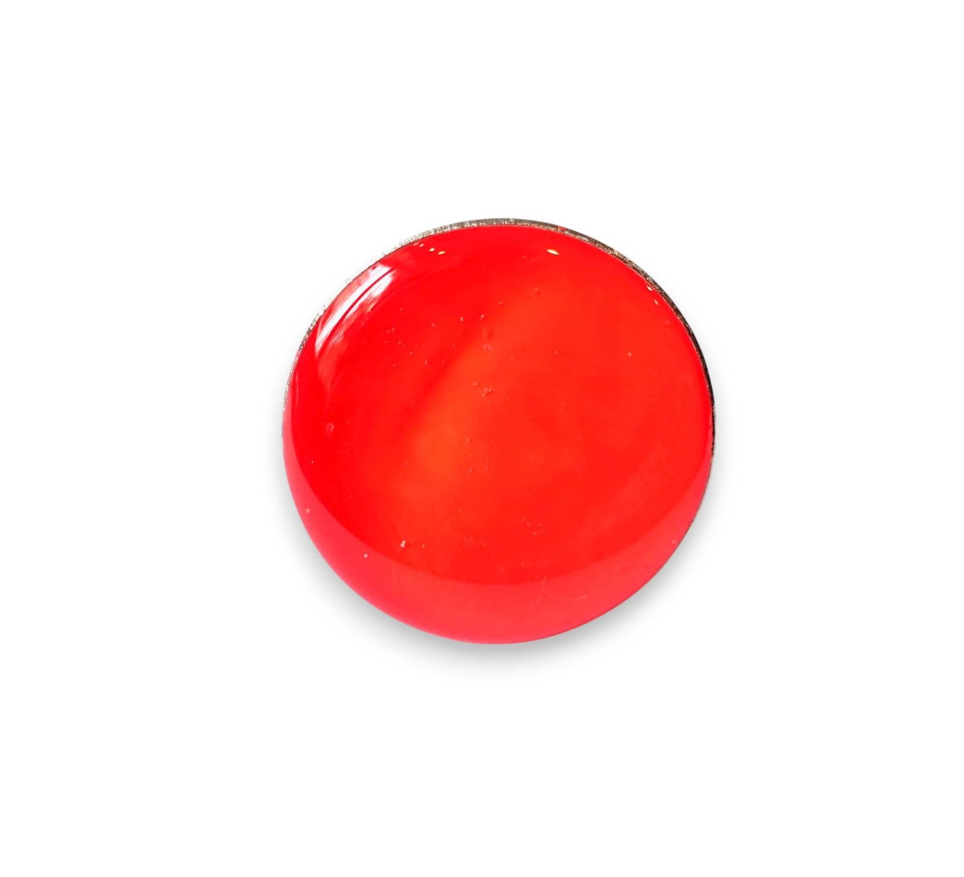 Neon Statement Ring Rot Orange Fluroszierend Space Handmade in Germany von treasuresofsoho