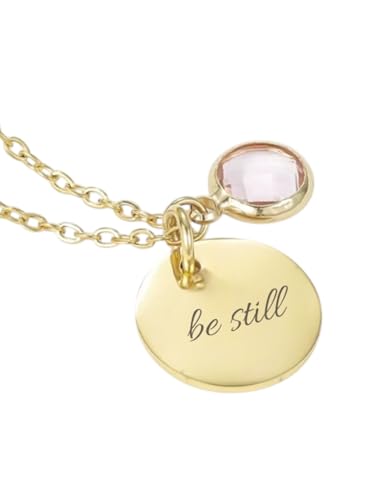 treats yourself Be Still and know that I am God | christliche Halskette | christliche Geschenke | eleganter christlicher Schmuck | christliche Geschenke für Frauen (mit) von treats yourself