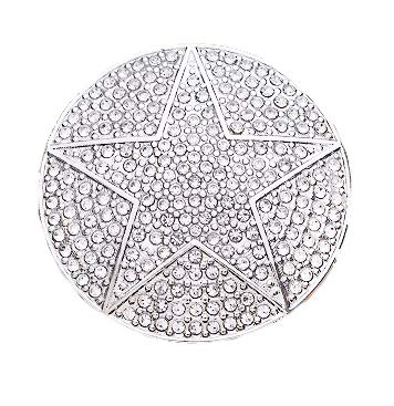 Treend24 Damen Magnet Brosche Stern Silber Schal Clip Bekleidung Magnetbrosche Poncho Taschen Stifel Textilschmuck Eule Herz stern … von treend24