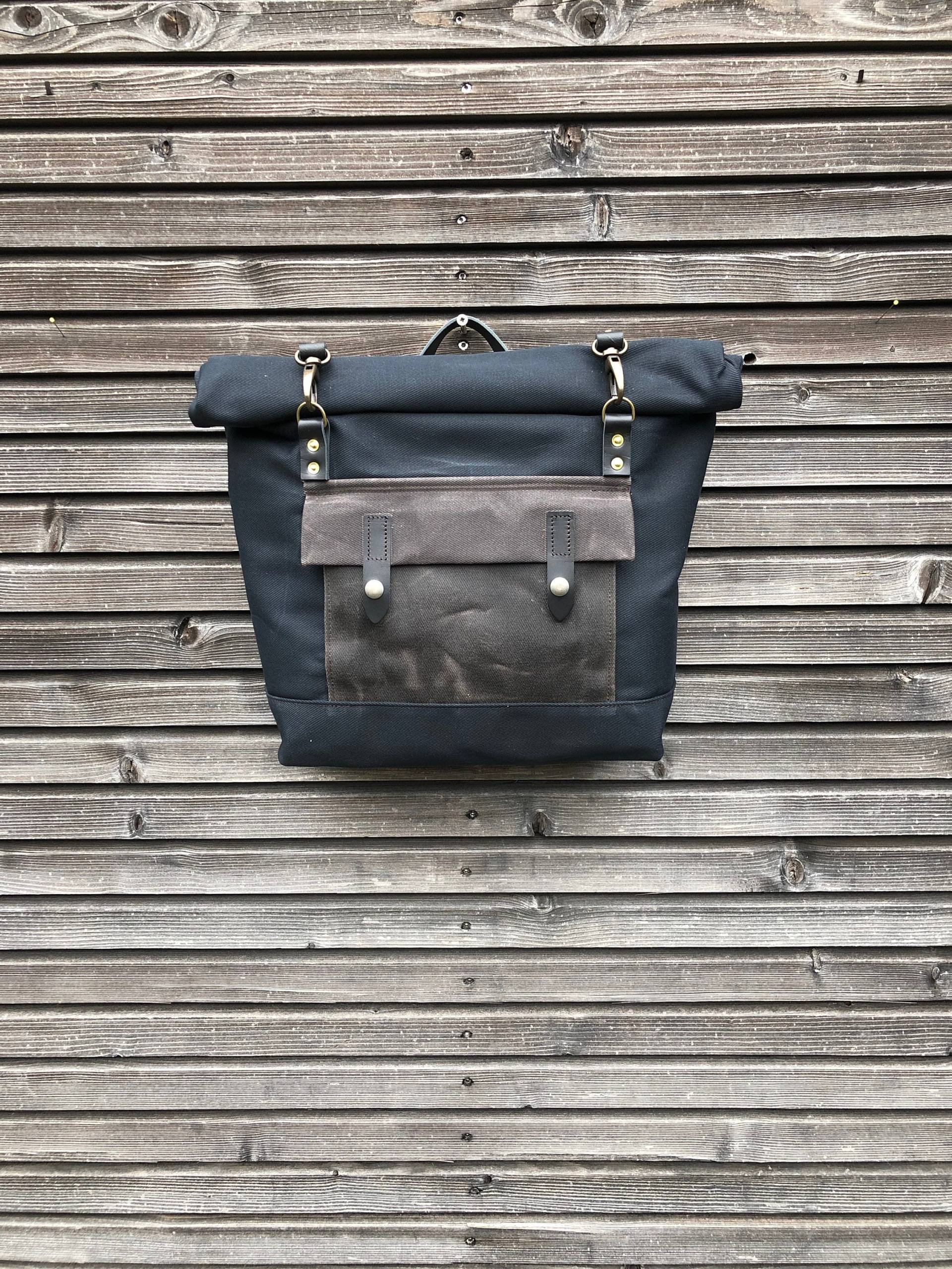 Motorradtasche Aus Gewachschtem Canvas Wasserdicht Satteltasche Fahrradtasche Fahrradzubehör von treesizeverse