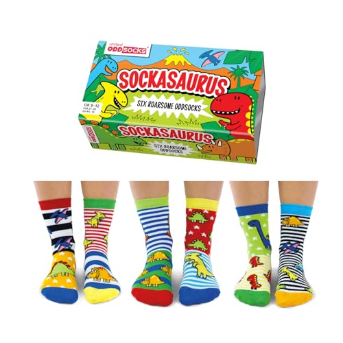 trendaffe Dinosaurier Oddsocks Socken in 27-30 im 6er Set - Sockasaurus Oddsocks Strumpf trendaffe Dinosaurier Oddsocks Socken in 27-30 im 6er Set - Sockasaurus Oddsocks Strumpf von trendaffe
