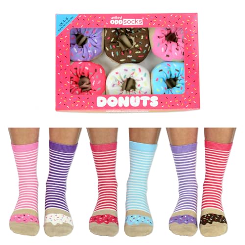 trendaffe Donut Oddsocks Socken in 37-42 im 6er Set - Donuts Oddsocks Strumpf von trendaffe