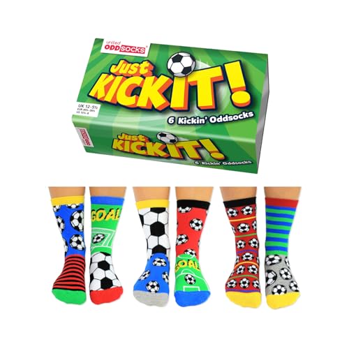 trendaffe Kick it Oddsocks Socken in 30,5-39 im 6er Set - Fußball Oddsocks Strumpf von trendaffe