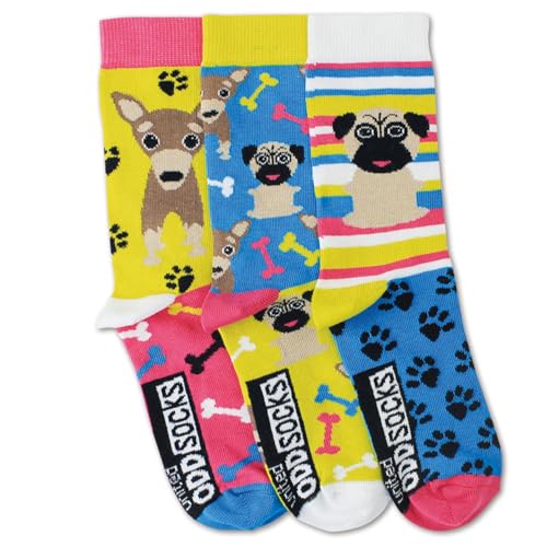 trendaffe Oddsocks Mops Socken im 3er Set - Strumpf von trendaffe
