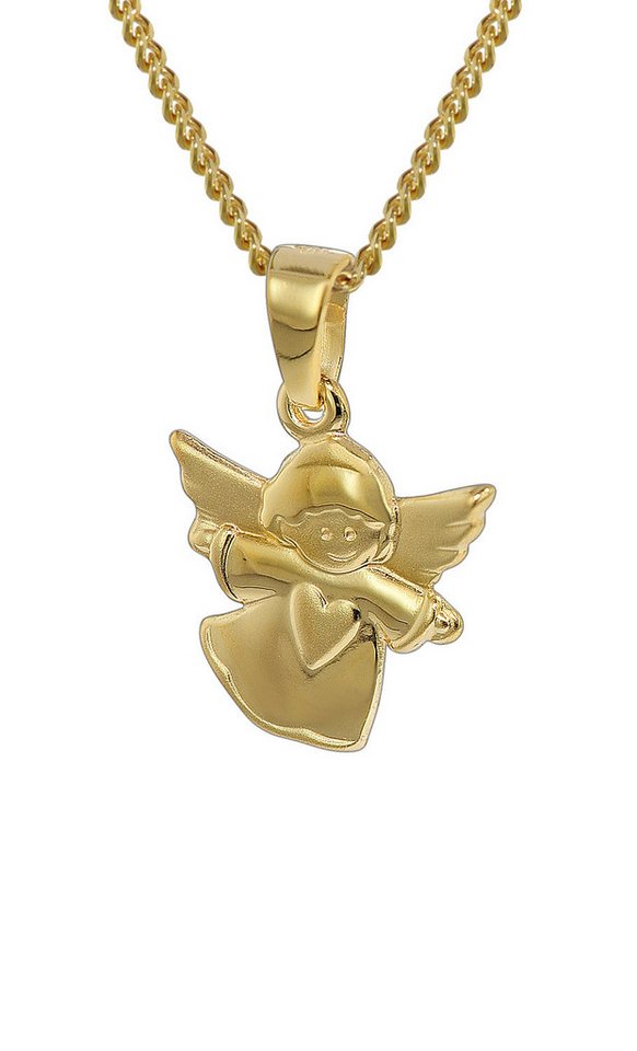 trendor Panzerkette Kinder-Anhänger 333 Gold mit goldplattierter trendor Panzerkette Kinder-Anhänger 333 Gold mit goldplattierter von trendor