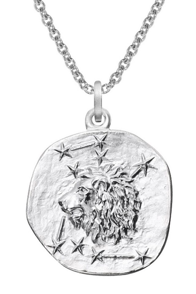 trendor Kette mit Anhänger Löwe Ø 20 mm und 925 Silber von trendor