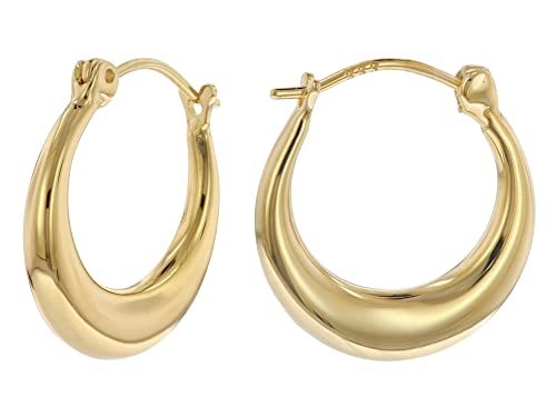 trendor Damen Ohrringe 333 Gold 8 Karat Creolen 15 mm eleganter Ohrschmuck für Frauen, zauberhaftes Schmuckstück, zeitlose Geschenkidee, 15523 von trendor